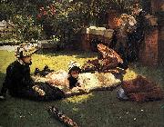 James Tissot In the Sunshine oil painting